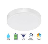 Plafonnier LED Rond 20W 4en1 avec Détecteur IP54