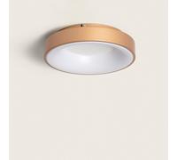 Plafonnier Led Rond 30w Métal Ø380 Mm Cct Sélectionnable Jacob Doré