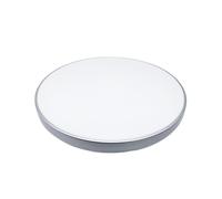 Plafonnier LED Rond 40W 220V Contour Argenté - Blanc Neutre 4000K - 5500K