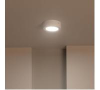 LEDKIA Plafonnier LED Rond 6W Ø120 mm 3000K Blanc chaud