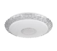 Plafonnier LED rond blanc SmartLight plafonnier rond avec application et commande vocale, couleurs réglables réglables, acrylique opale transparent diamètre x hauteur 50 x 10 cm