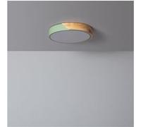 Plafonnier LED Rond Bois et Aluminium 18W CCT Sélectionnable Semi-Dari Ø320 mm [EEK: F]