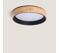 Plafonnier LED Rond Bois 30W CCT Sélectionnable Dari Ø570 mm