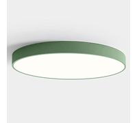 Plafonnier Led Rond Couleuraron, Style Minimaliste Moderne, Ultra-Fin, En Fer Forgé, À Économie D'Énergie Et À Trois Tons, Idéal Pour Le Salon, La Chambre, Le Dressing, L'Entrée Ou Le Couloir./Vert/40