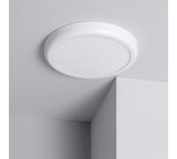 Plafonnier Led Rond Métal 24w Design White Ø300mm Blanc Neutre 4000k