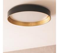 LEDKIA LIGHTING – Plafonnier LED rond métal 30W CCT 3000-6000K 2400 lm Ø550 mm Noir