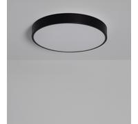 Plafonnier LED Rond Métal 30W CCT Sélectionnable Hidria Ø400 mm Noir Noir G