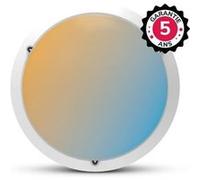 Plafonnier LED rond MIIDEX RONDO CCT II 300mm 15W Blanc IP65 CCT 3000/4000/6000K