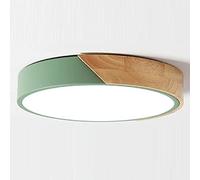 Plafonnier LED rond minimaliste - 6000 K blanc brillant élégant style danois pour chambre à coucher et salon éclairage d'intérieur moderne, économe en énergie, facile à installer