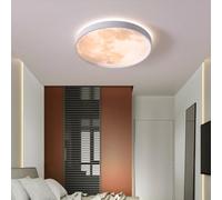 Plafonnier LED rond ultra fin - Simulation de lustre moderne - Parfait pour le couloir, la chambre à coucher, la chambre d'enfant et le salon