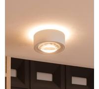 Plafonnier LED Rotari Arcchio, dimmable, blanc, Salon / Salle à manger, Aluminium, Moderne, Plafonnier LED