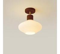 Plafonnier LED Rustique Style Ferme américaine, Suspension Semi-encastrée en Verre, pour la Maison