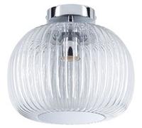 Plafonnier LED Ruya IP44 E27 230V max. 60W gradable Verre#Chrome Verre#Chrome G