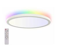 Plafonnier LED RVB CCT télécommandé 2565 lumens avec intensité variable Luminea
