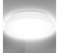 Plafonnier LED salle de bains rond plat IP44 éclairage plafond cuisine couloir