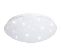 Plafonnier LED Salon Ciel étoilé Plafonnier blanc, effet étoilé, 18 W 1260lm 4000K, DxH 29x9,5 cm