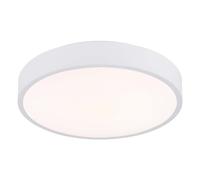 Plafonnier LED lampe de salon métal blanc mat CCT interrupteur coulissant D 33,2 cm