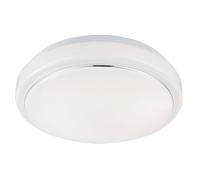 Plafonnier LED salon plafonnier plafonnier moderne, aluminium blanc, 1x LED 8W 550Lm blanc chaud, DxH 26x8 cm