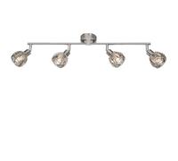 Plafonnier LED salon salle à manger spot en verre cristal rail lumineux spot réglable