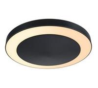 Plafonnier LED Smart Home Zigbee 3.0 Circula Détecteur crépusculaire favorable aux insectes IP44 rond 320mm Tunable Warm 14W 880lm 230V Anthracite Matière plastique Anthracite G