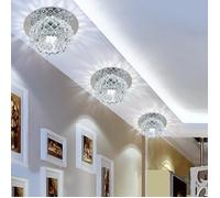 Plafonnier LED - SONEW - Moderne - Cristal - 5W - Intérieur - Blanc