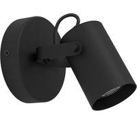 Plafonnier Led Sorego,Lampe De Plafond Avec Spot Orientable,Applique Murale En Acier Noir,Lampe Salon Avec Ampoule Gu10,Blanc Chaud
