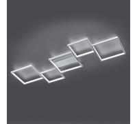 Plafonnier Led Sorrento 120x48cm, Dimmable, Alu Br aluminium brossé