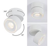 Plafonnier LED Spircle 78mm 8W 550lm 230V 3000K Blanc dépoli Blanc dépoli