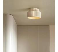 Plafonnier LED Style Nordique crème, idéal pour Couloir, Chambre ou Maison Moderne.