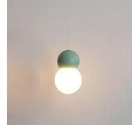 Plafonnier LED Suspendu en Forme de Globe, Abat-Jour en Verre, Mini Lustre pour Enfant, luminaire Suspendu Minimaliste, luminaire géométrique de 5 W pour îlot de Cuisine, Salle à Manger, Chambre