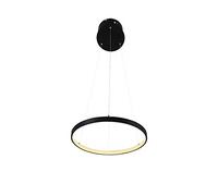 Plafonnier LED Suspendu Moderne, Rond et Contemporain, Blanc Chaud, 60 cm et 80 cm, Design à Double Anneau pour Un éclairage intérieur élégant, idéal pour Les Anniversaires et la décoration