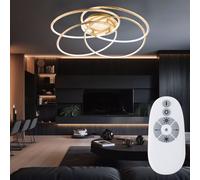 Plafonnier LED Tdc Variateur Télécommande Journée Lumière Anneau Design Lampe