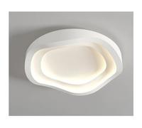 Plafonnier LED Tendance Compatible with à ., Salon, Moderne, Blanc, Intelligent, Pendentif, Anneau carré, luminaires d'intérieur Compatible with la .,Style Minimaliste