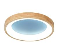 Plafonnier LED Ultra-Fin pour Salon, Cuisine, Chambre à Coucher, Balcon, hôtel, 3000 K/4000 K/6500 K, Design Moderne, luminaire Rond en métal Simple et encastré (Bleu, 40 cm)
