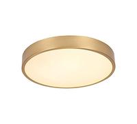 Plafonnier LED Ultra-Mince doré Moderne et Simple à encastrer Abat-Jour en Acrylique à Haute Transmission Lumineuse Plafonnier Gradation Tricolore et réglable pour Le Rangement de