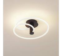 Plafonnier LED Valenora Lucande, dimmable, blanc, Salon / Salle à manger, Matière Plastique, Moderne, Plafonnier LED