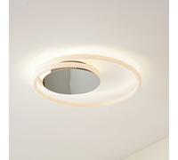 Plafonnier LED Valenora Lucande, dimmable, blanc, Salon / Salle à manger, Matière Plastique, Moderne, Plafonnier LED