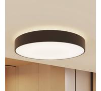 Plafonnier LED Vanida Arcchio, dimmable, noir, Cuisine, Aluminium, Moderne, Plafonnier LED