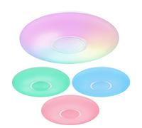 Plafonnier LED Variable Lampes de plafond de chambre à coucher avec changement de couleur, télécommande fonction veilleuse effet arc-en-ciel, RGB 1x 40W 2700lm, DxH 48,5x7,2 cm