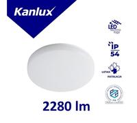 Plafonnier LED VARSO 24W-nw-o ip54 2280lm 4000K 26445
