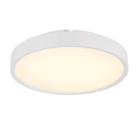 Plafonnier LED, veilleuse, intensité réglable, blanc, télécommande, D 39 cm