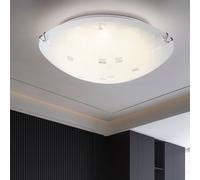 Plafonnier LED Verre Ess Chambre Éclairage Chrome Couloir Spot Lumière Blanc