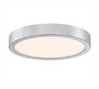 Plafonnier LED Westinghouse FLAT 18 W - LED intégrée - Blanc chaud 3000 K - Nickel brossé - 21 cm