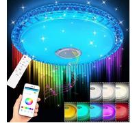 Plafonnier LED - ZB39182 - Cristal - Bluetooth - Réglable - 60W - Intérieur