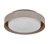 Plafonnier LEDVANCE ORBIS MADRID 290mm, couleur bois, E27