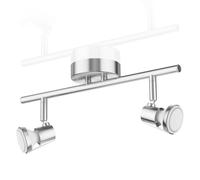 Plafonnier LEONIS à deux flammes avec ampoules LED GU10 de 450lm chacune, blanc [EEK: F]