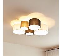 Plafonnier Lettie Lindby, dimmable, multicolore, Salon / Salle à manger, Textile / Tissu / Soie, Scandinave, Plafonnier Tissu