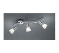 Plafonnier levisto nickel mat 3x40w e14 Gris