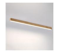 Plafonnier Linéaire Moderne de Style Nordique, Lampe Minimaliste À Long Ruban Imitation Bois, Luminaire de Décoration Intérieure Pour Couloir, Entrée, Salon (Couleur Bois, 100 Cm/39,3 Pouces)/Couleur