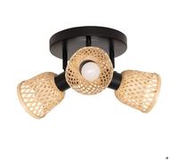 Plafonnier Lio beige 25x21cm - Atmosphera createur d'interieur